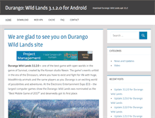 Tablet Screenshot of durangowild.com